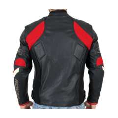 Venom D1 Racing Hakiki Deri Motosiklet Montu + Impactec Koruma Seti