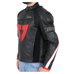 Venom D1 Racing Hakiki Deri Motosiklet Montu + Impactec Koruma Seti