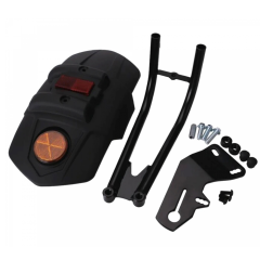 Motosiklet Arka Çamurluk Sıyırıcı Reflektörlü Kalın Demirli