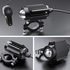 2 li Sis Farı Sarı + Beyaz Sabit - Çakarlı Mod + Düğme Videolu