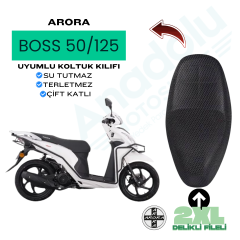 Arora BOSS 50 / 125  Modeline Uyumlu Delikli Fileli Koltuk Kılıfı