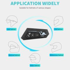 BT22 İntercom Motosiklet Kask Kulaklık Bluetooth 5.0