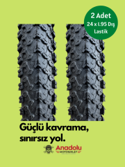 24 Jant Bisiklet Dış Lastik 24 x 1.95  (2 Adet) Takım