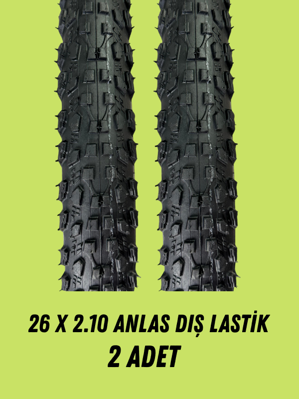 26 Jant Dış Lastik - Anlas Marka 26 X 2.10 Dark Side 2 Adet