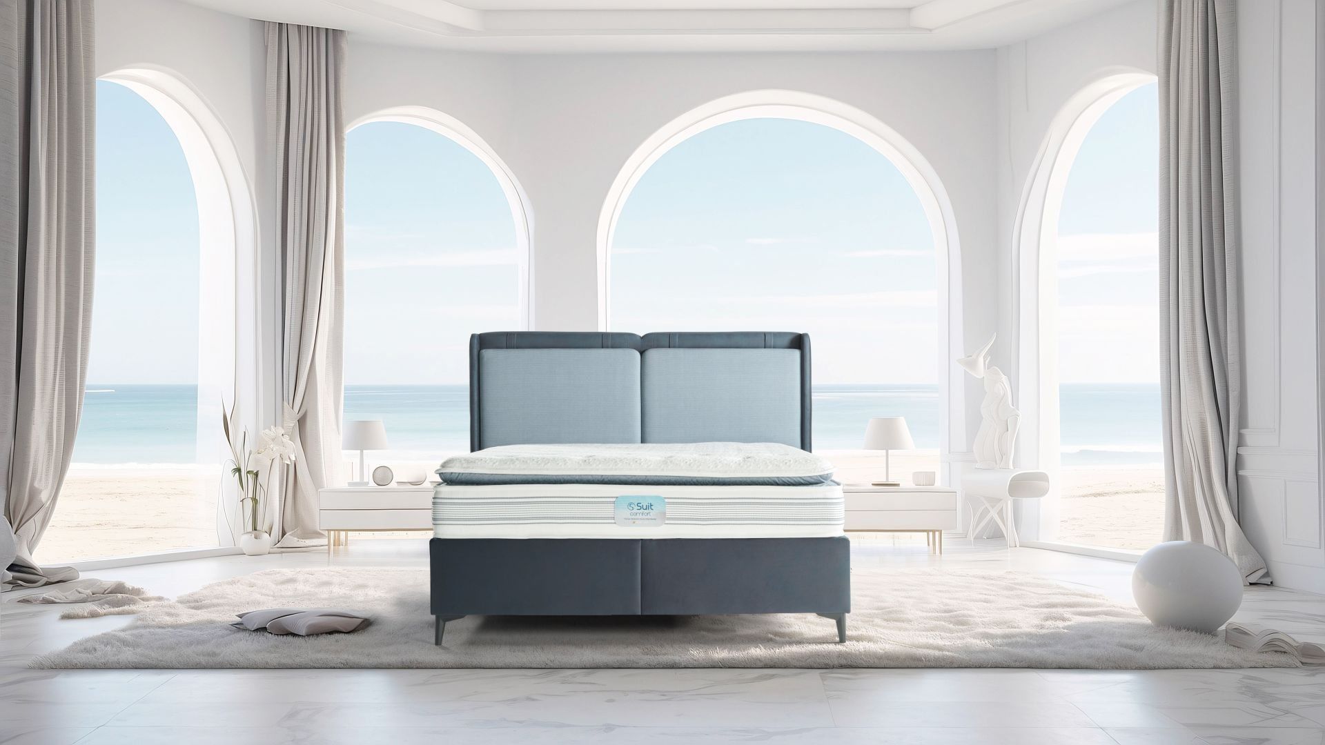 Suit Comfort Mattress Alfa Base and Suit Headboard Set