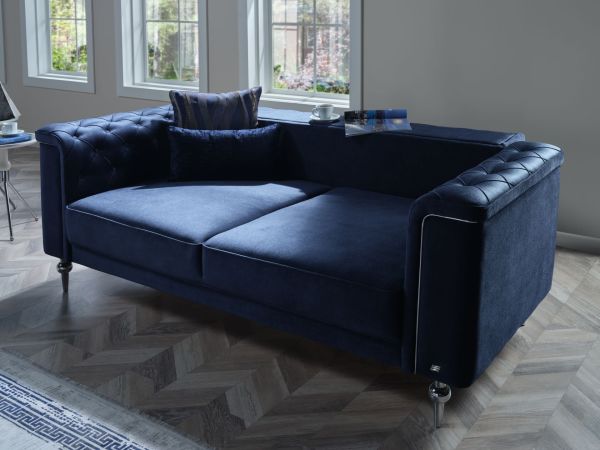 Blanca Sofa Set - Navy Blue