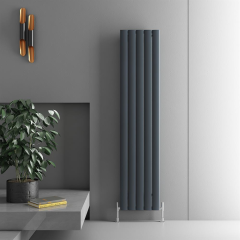 Elliptic Alüminyum Radyatör - Kumlu Antrasit 1800x475mm - 6 Dilim