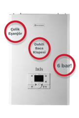 TERMOTEKNİK İRİS - 100 - 86.000 kcal/h Duvar Tipi Yoğuşmalı Kazan