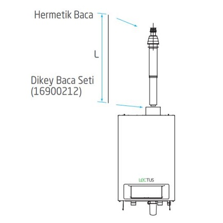 Baymak Lectus Dikey Baca Seti 100/150 L1250 RMH 65-90-115 kW