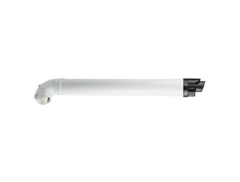 Eca Felis Yatay Hermetik Baca Kiti, L=670 mm, Ø80/125 mm - 50/65 kW için - AB55