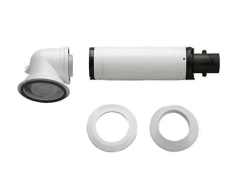 Bosch Condens 1200 WØ60/100 L=75 cm Hermetik Baca Seti