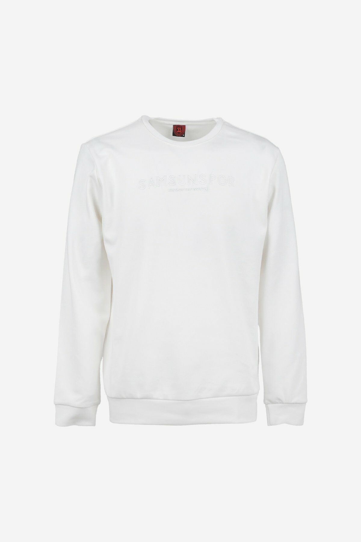 Samsunspor Baskılı Bisiklet Yaka Sweat EKRU
