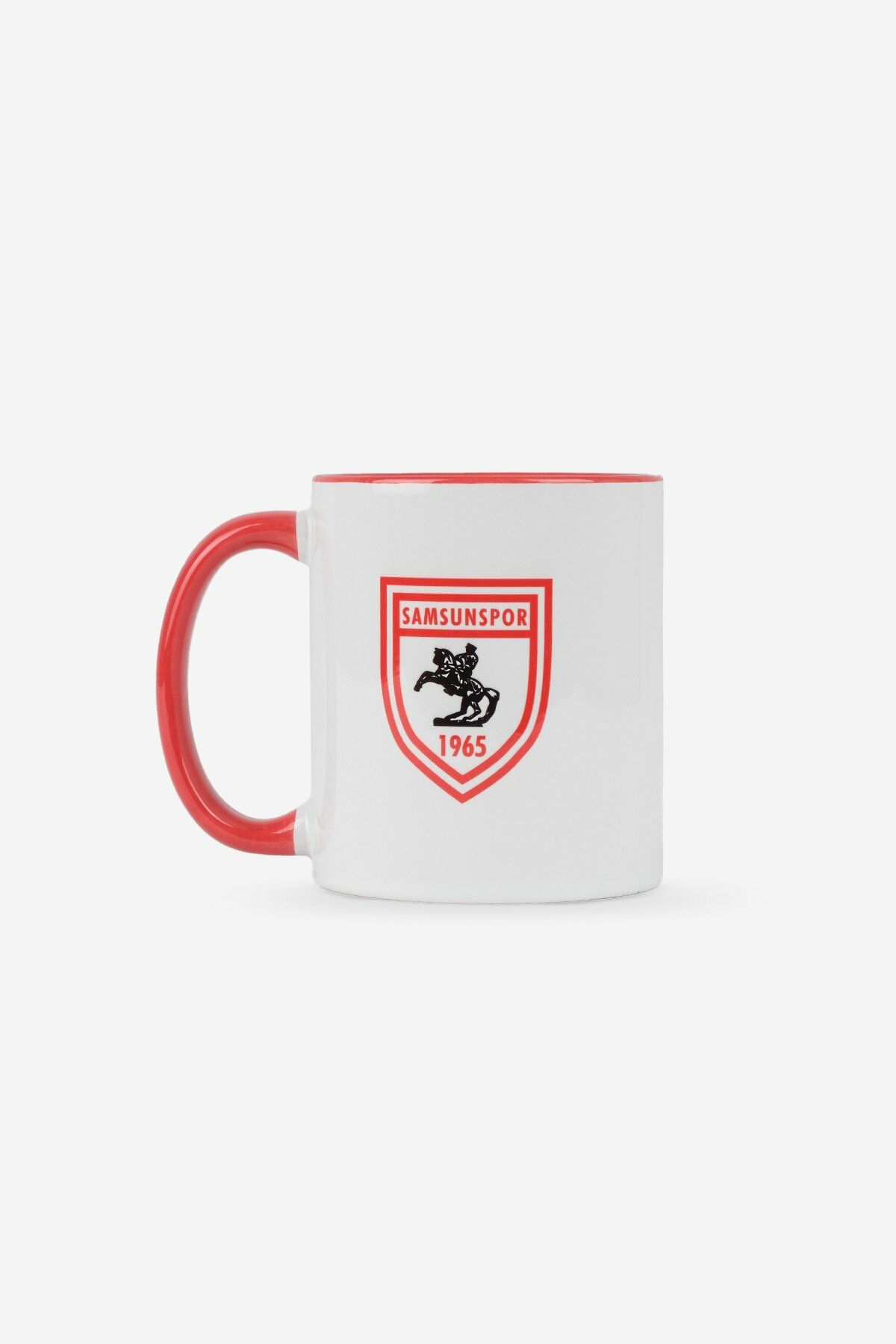 Logolu İçi Kırmızı Kupa BEYAZ