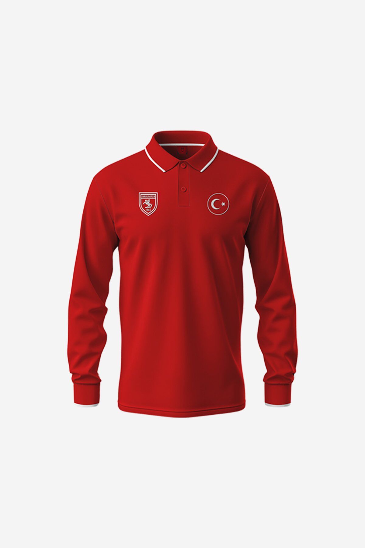 Türkiye Samsunspor Polo Yaka Uzun Kol Sweatshirt 1007