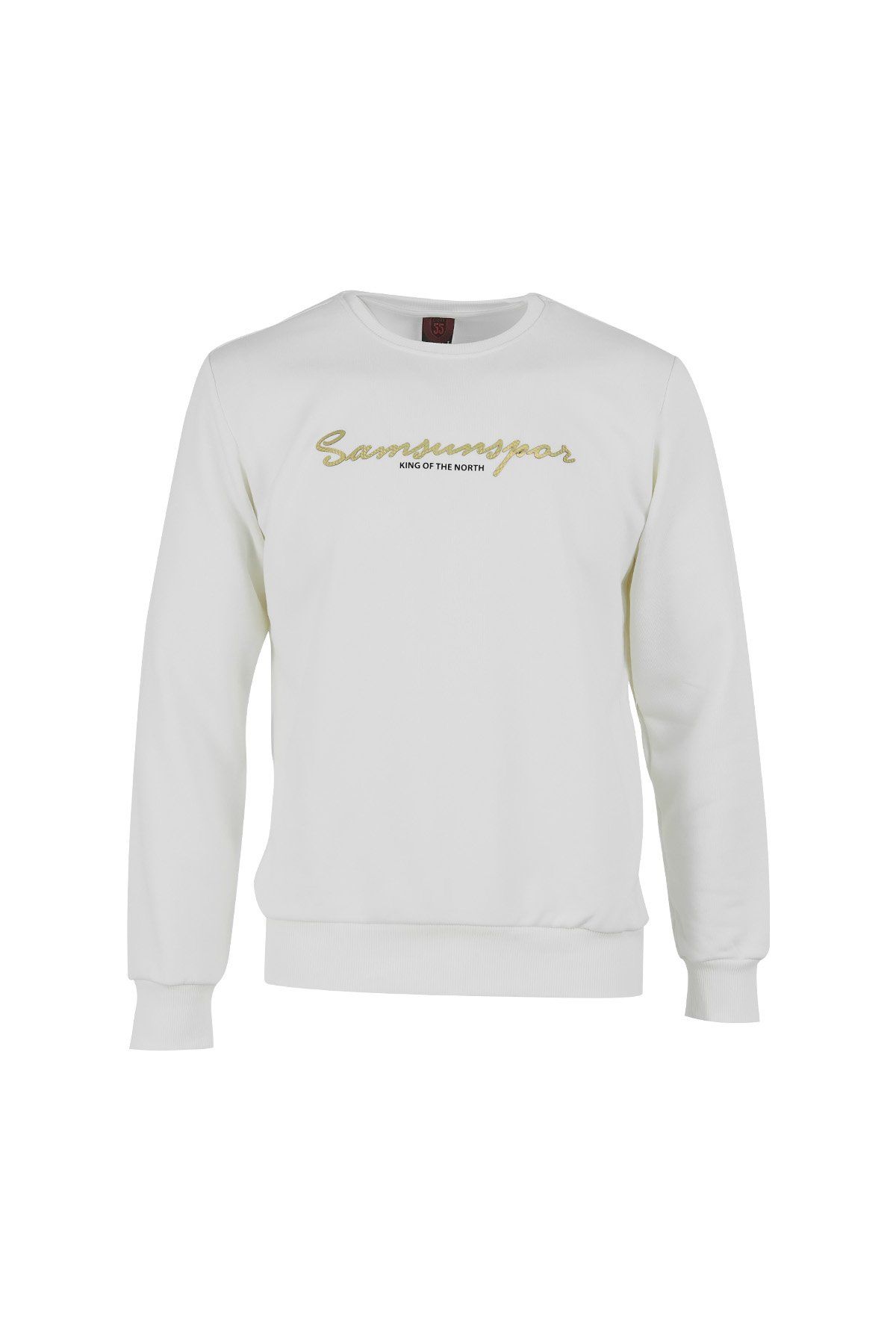 Samsunspor Yazılı Bisiklet Yaka Krem Sweat