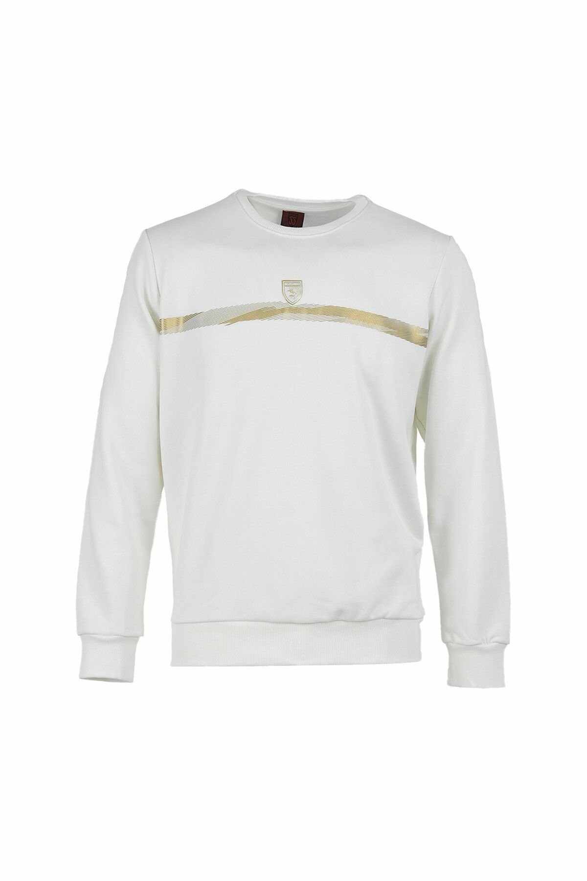 Gold Armalı Bisiklet Yaka Sweat