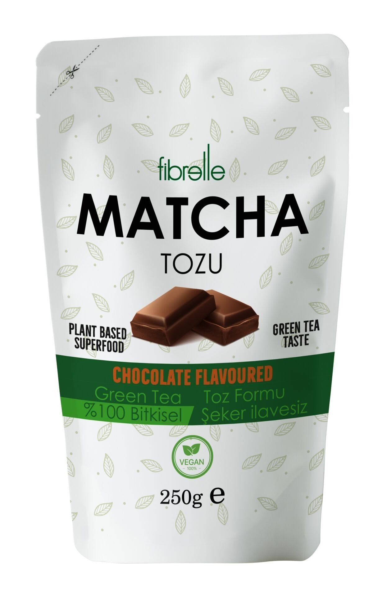 Fibrelle Matcha Çikolata Aromalı 250g / Cholocate Matcha 250g
