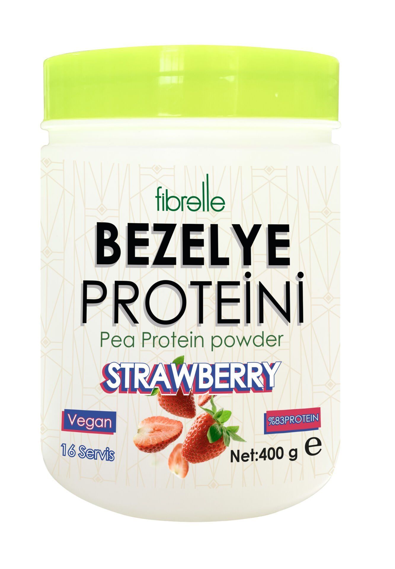 Fibrelle Bezelye Proteini Çilek Aromalı 400 g