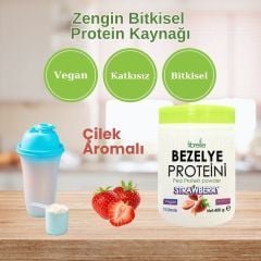 Fibrelle Bezelye Proteini Çilek Aromalı 400 g