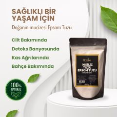 Fibrelle İngiliz Tuzu ( Epsom Tuzu ) Katkısız 1 Kg