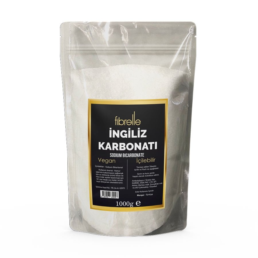Fibrelle İngiliz Karbonatı Sodyum Bikarbonat 1 Kg
