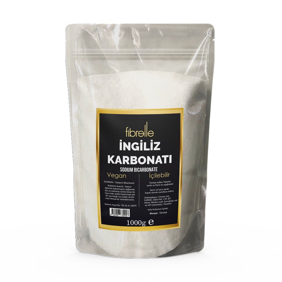 Fibrelle İngiliz Karbonatı Sodyum Bikarbonat 1 Kg