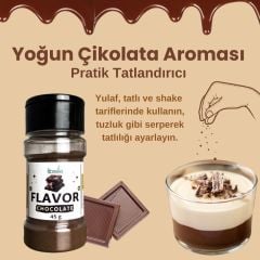 Fibrelle Flavor Çikolata Aromalı Toz Aroma 45 g