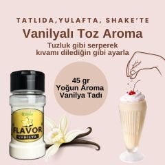 Fibrelle Flavor Vanilya Aromalı Toz Aroma 45 g