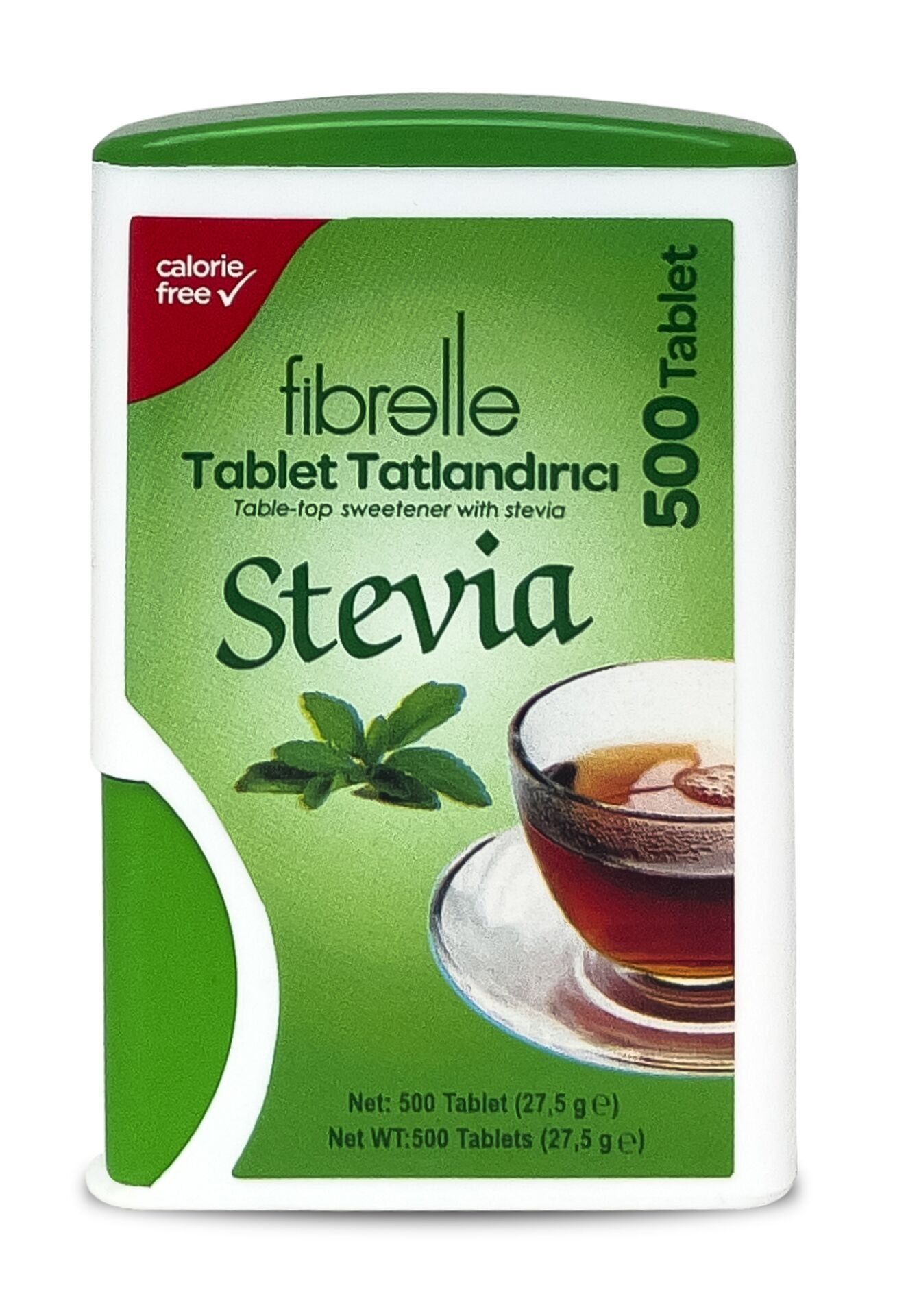 Fibrelle Stevialı Tablet Tatlandırıcı 500'lük Kutu