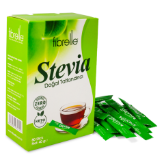 Fibrelle Ultra Stevialı Tatlandırıcı 0,5 gr (80 Adetlik) Kutu