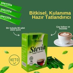 Fibrelle Ultra Stevialı Tatlandırıcı 0,5 gr (80 Adetlik) Kutu