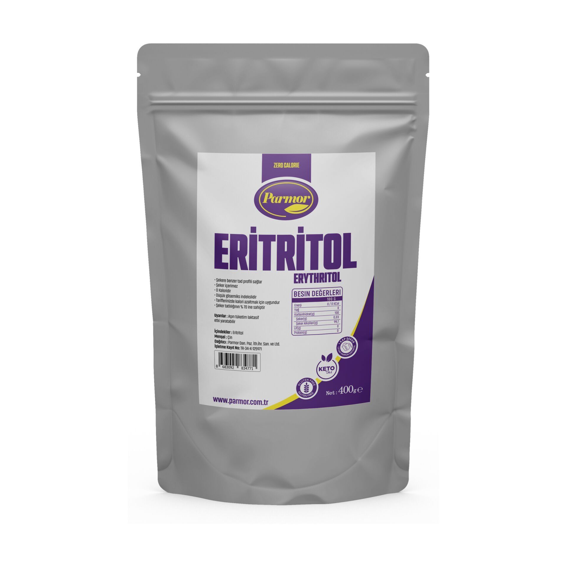Parmor Eritritol Ketojenik Vegan 400g