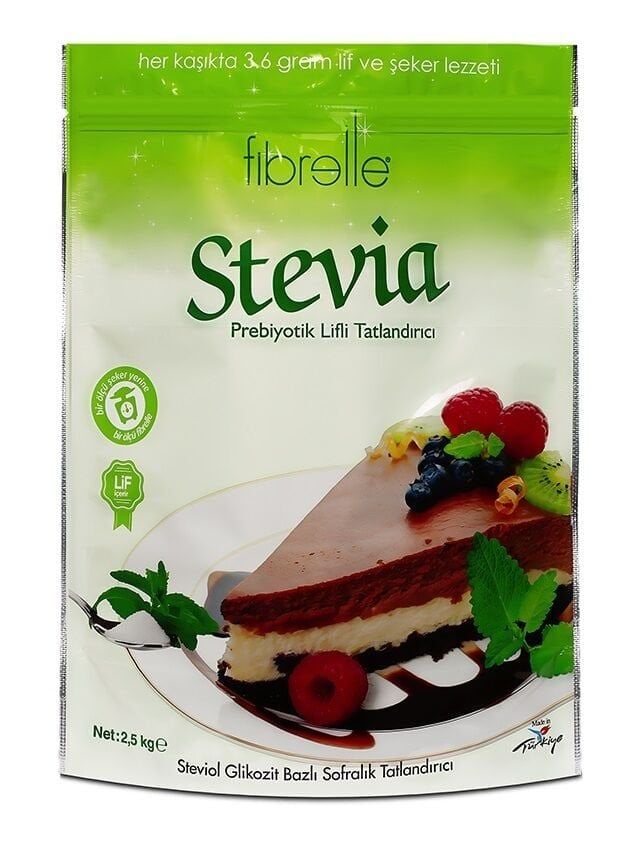 Fibrelle Prebiyotik Lifli Stevialı Tatlandırıcı (2,5 Kg Ambalaj ).