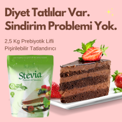 Fibrelle Prebiyotik Lifli Stevialı Tatlandırıcı (2,5 Kg Ambalaj ).