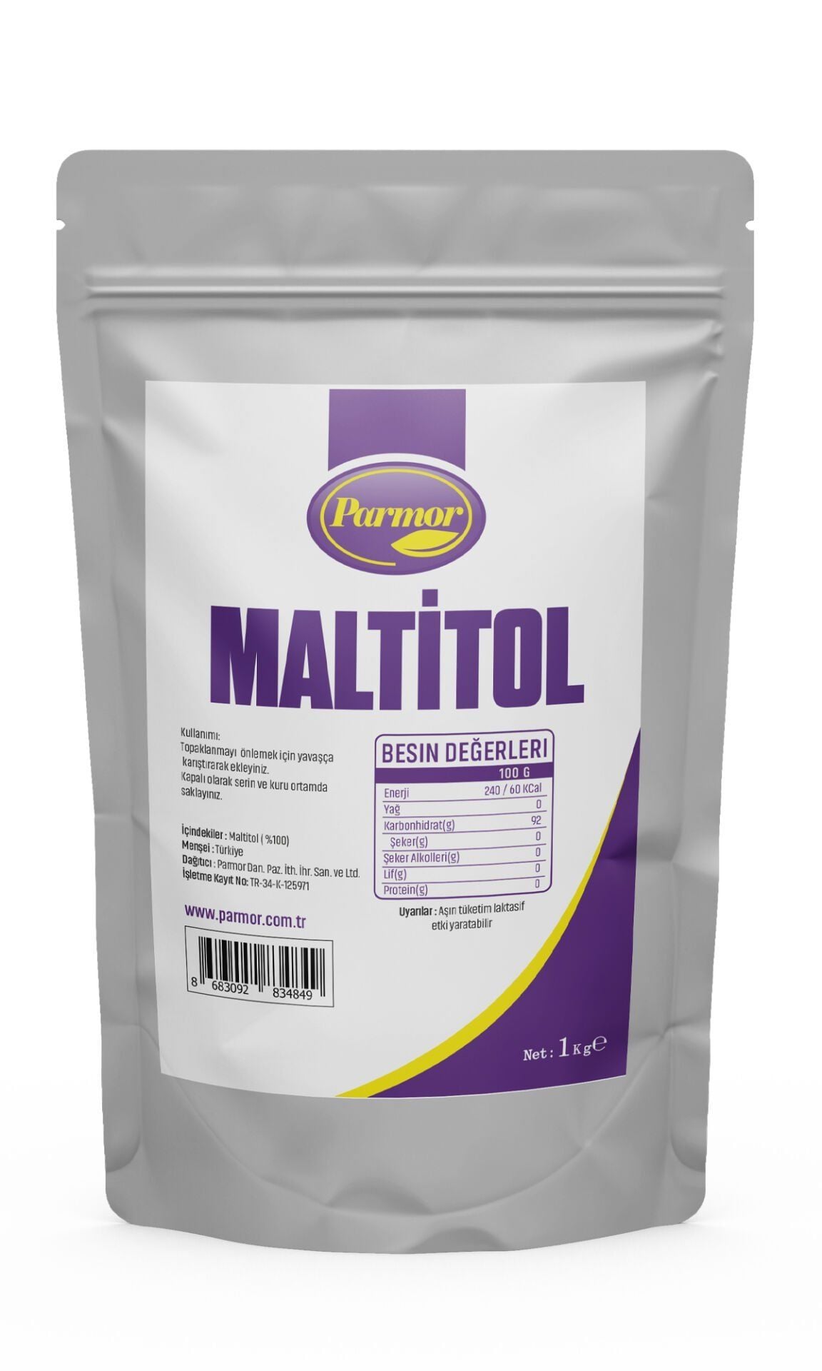 Parmor Maltitol ( 1 Kg Doypak Ambalaj )