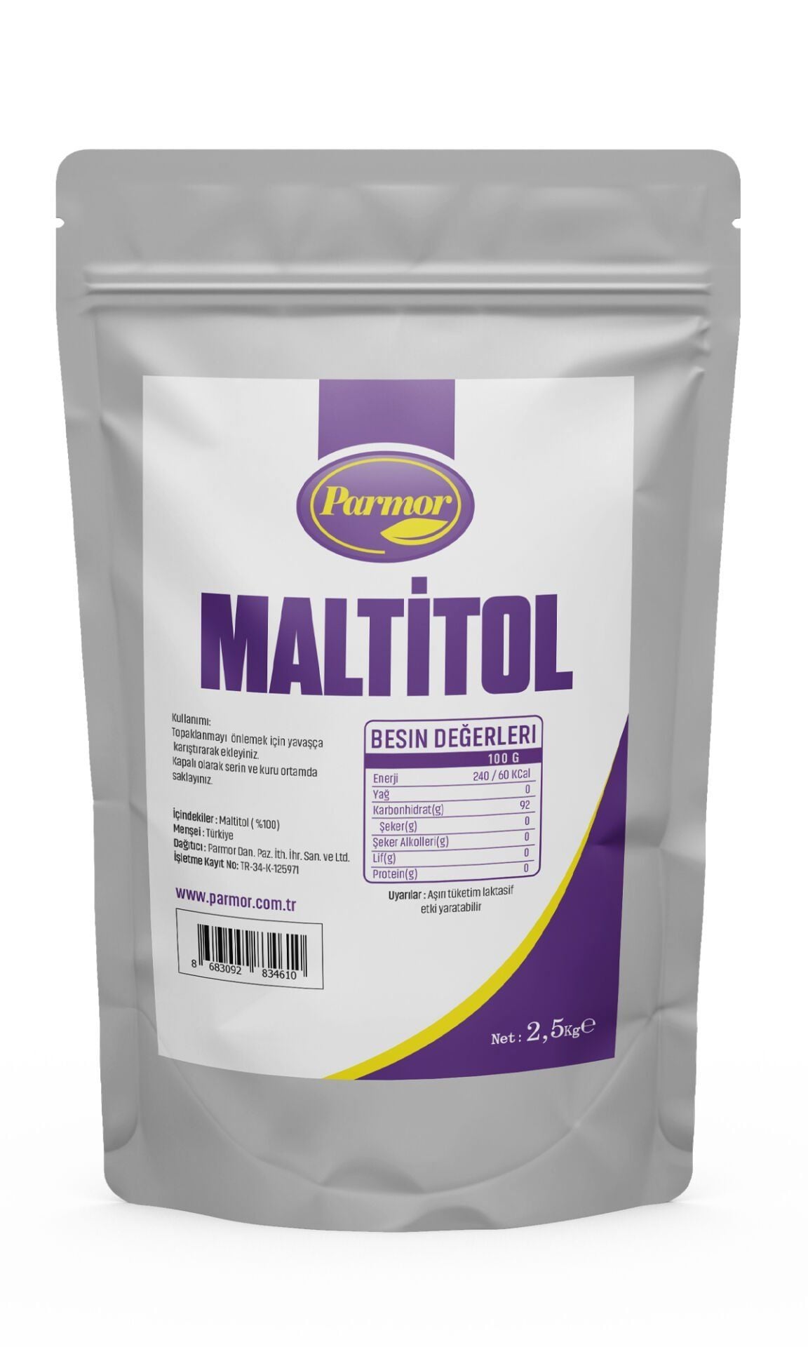 Parmor Maltitol ( 2,5 Kg Doypak Ambalaj )