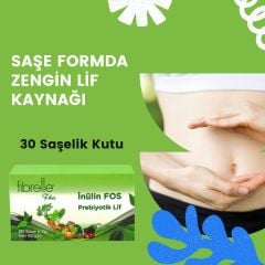FİBRELLE İnülin Fos Prebiyotik Lif 2 gr saşe (30 adet kutu)