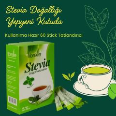 Fibrelle Prebiyotik Lifli Stevialı Stick Tatlandırıcı 0,5 gr (60 Adet) Kutu