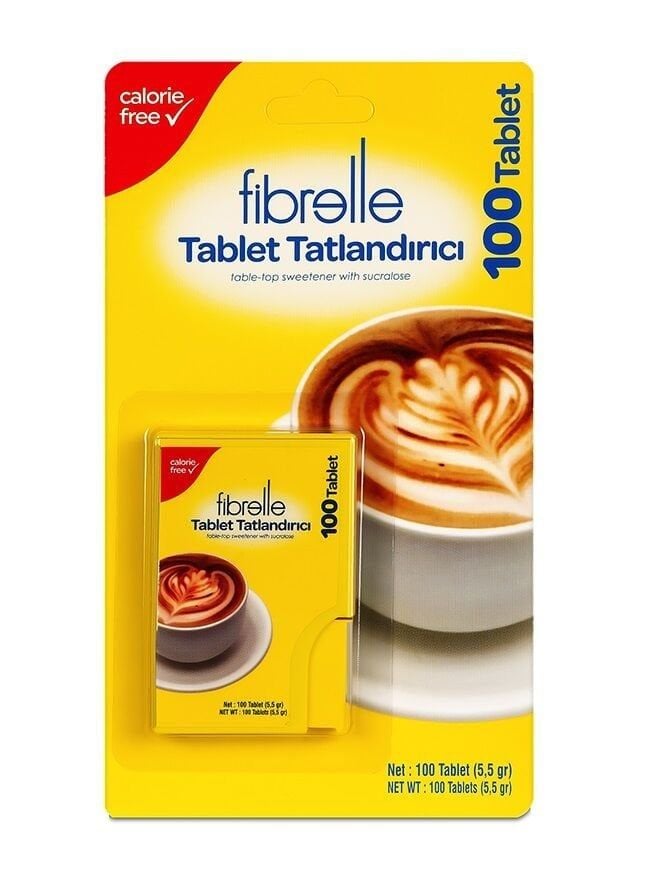Fibrelle Suc. Bazlı Tablet Tatlandırıcı 100'lük Cep