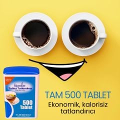Fibrelle Sakarinli Tablet Tatlandırıcı 500'lük Kutu