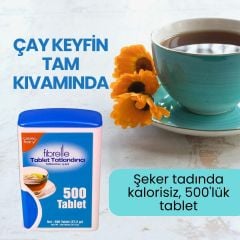 Fibrelle Sakarinli Tablet Tatlandırıcı 500'lük Kutu