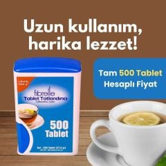 Fibrelle Sakarinli Tablet Tatlandırıcı 500'lük Kutu