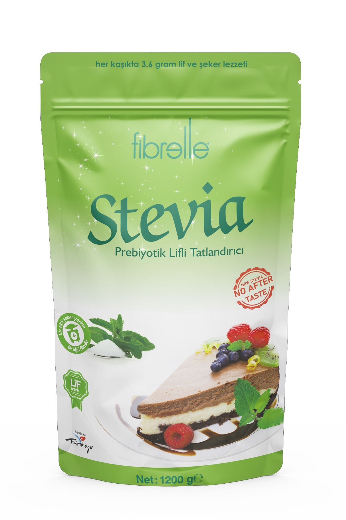 Fibrelle Prebiyotik Lifli Stevialı Tatlandırıcı (1200g Ambalaj ).