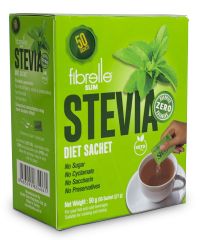 Fibrelle Slim Sachet Sweetener with Stevia ( 50 Sachet/Box ) 1 g = 15 g