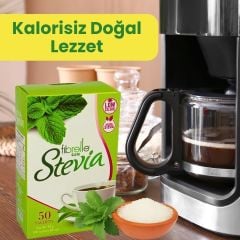 Fibrelle Slim Sweetener Sachet with Stevia & Sucralose ( 1,5 g ) 50 Pcs Sachet İn Box 75 g/Box