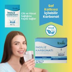 Fibrelle Sodyum Bikarbonat (İngiliz Karbonatı)  Saşe  ( 1 Saşe = 5 g )