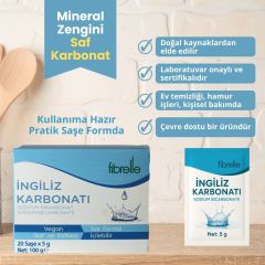Fibrelle Sodyum Bikarbonat (İngiliz Karbonatı)  Saşe  ( 1 Saşe = 5 g )