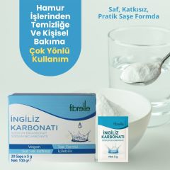 Fibrelle Sodyum Bikarbonat (İngiliz Karbonatı)  Saşe  ( 1 Saşe = 5 g )