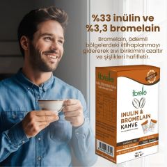 Fibrelle İnülin-Bromelain Kahve Detox 60 Adet 3gr Saşe 180g Doypak Ambalaj