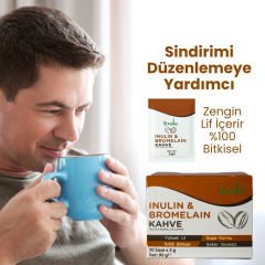 Fibrelle İnülin-Bromelain Kahve Detox 30 Adet 3 gr Kutu Saşe 90 g